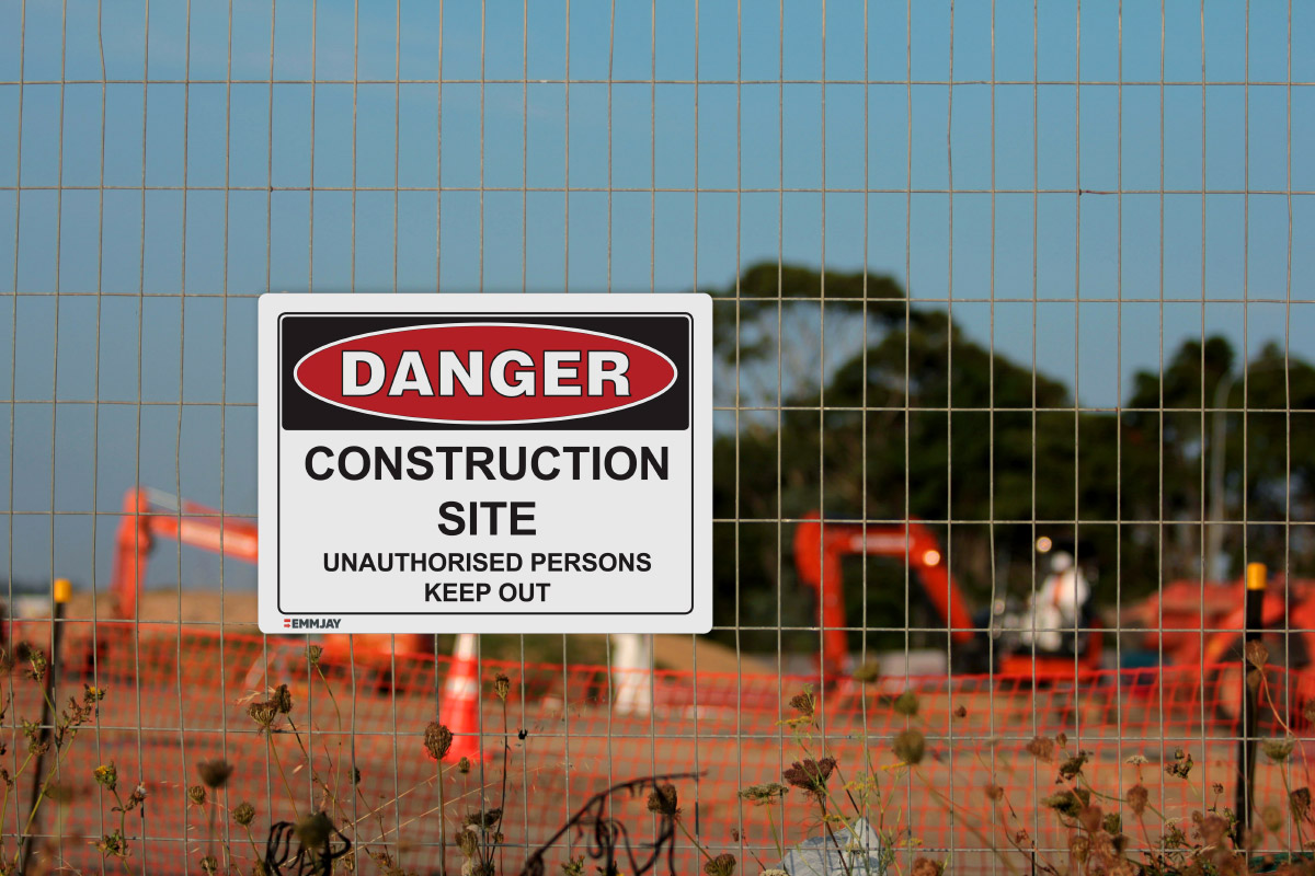 Workplace Safety Signs - Emmjay - Construction & Trades Sign