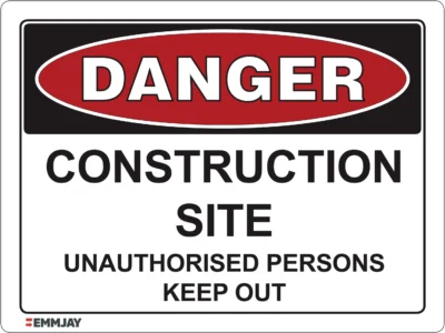 EGL 0002 Danger – Construction Site Sign