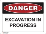 EGL 0006 Danger Excavation In Progress Sign