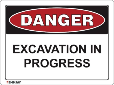 EGL 0006 Danger Excavation In Progress Sign