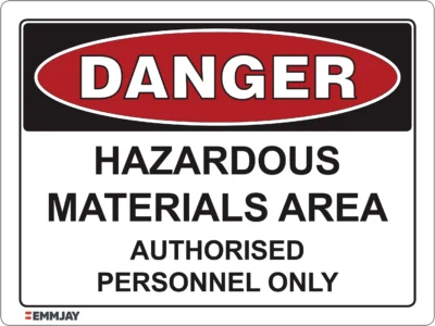 EGL 0008 Danger_Hazardous Materials Area Sign