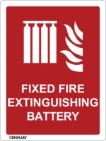 EGL 0059 Emergency Signs – Fixed Fire Extinguishing Battery Sign