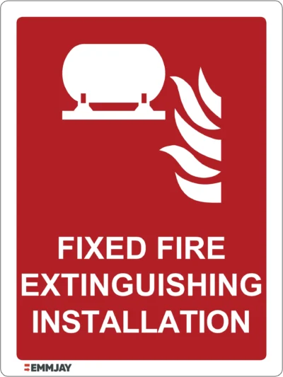 EGL 0061 Emergency Signs – Fixed Fire Extinguishing Installation Sign