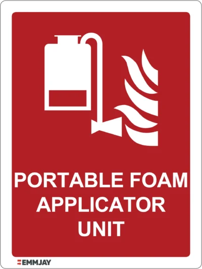 EGL 0062 Emergency Signs – Portable Foam Applicator Unit Sign