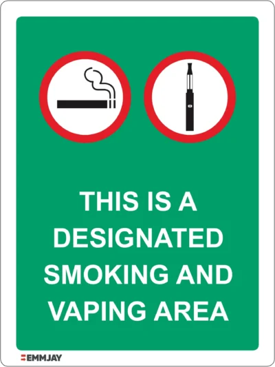 EGL 0133 Information – Designated Smoking And Vaping Area Sign