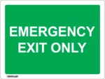 EGL 0135 Information – Emergency Exit Only Sign