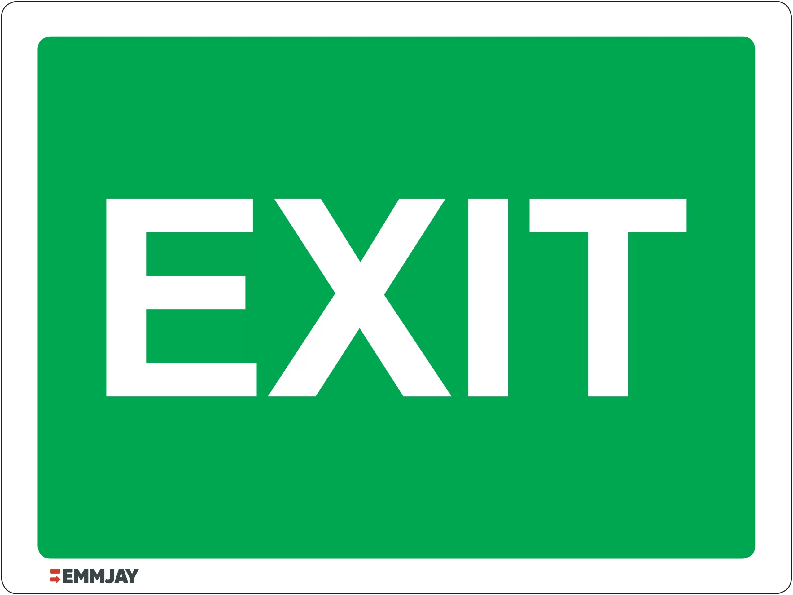 Workplace Safety Signs - Emmjay - Exit Sign