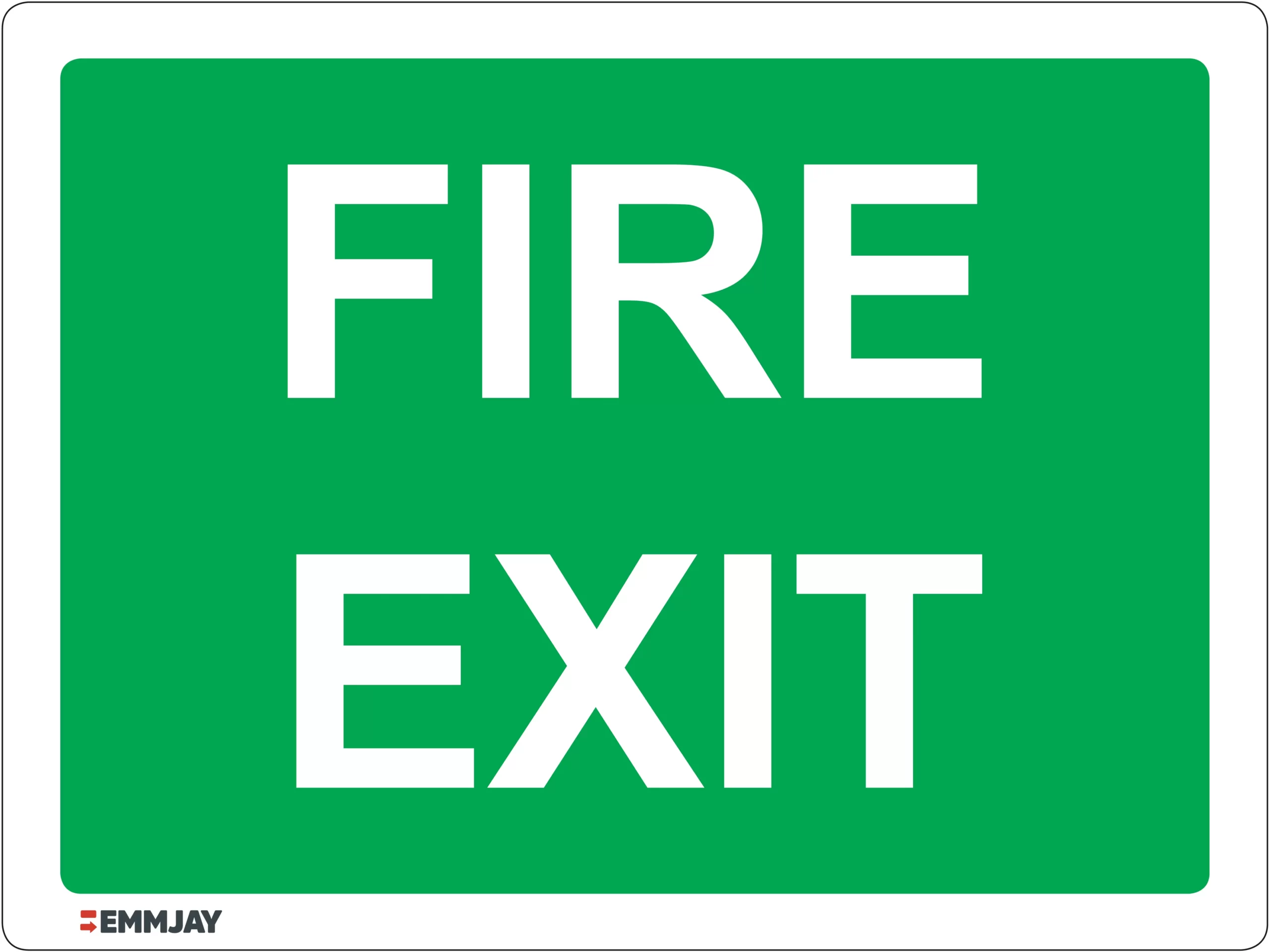 Workplace Safety Signs - Emmjay - Fire Exit Sign