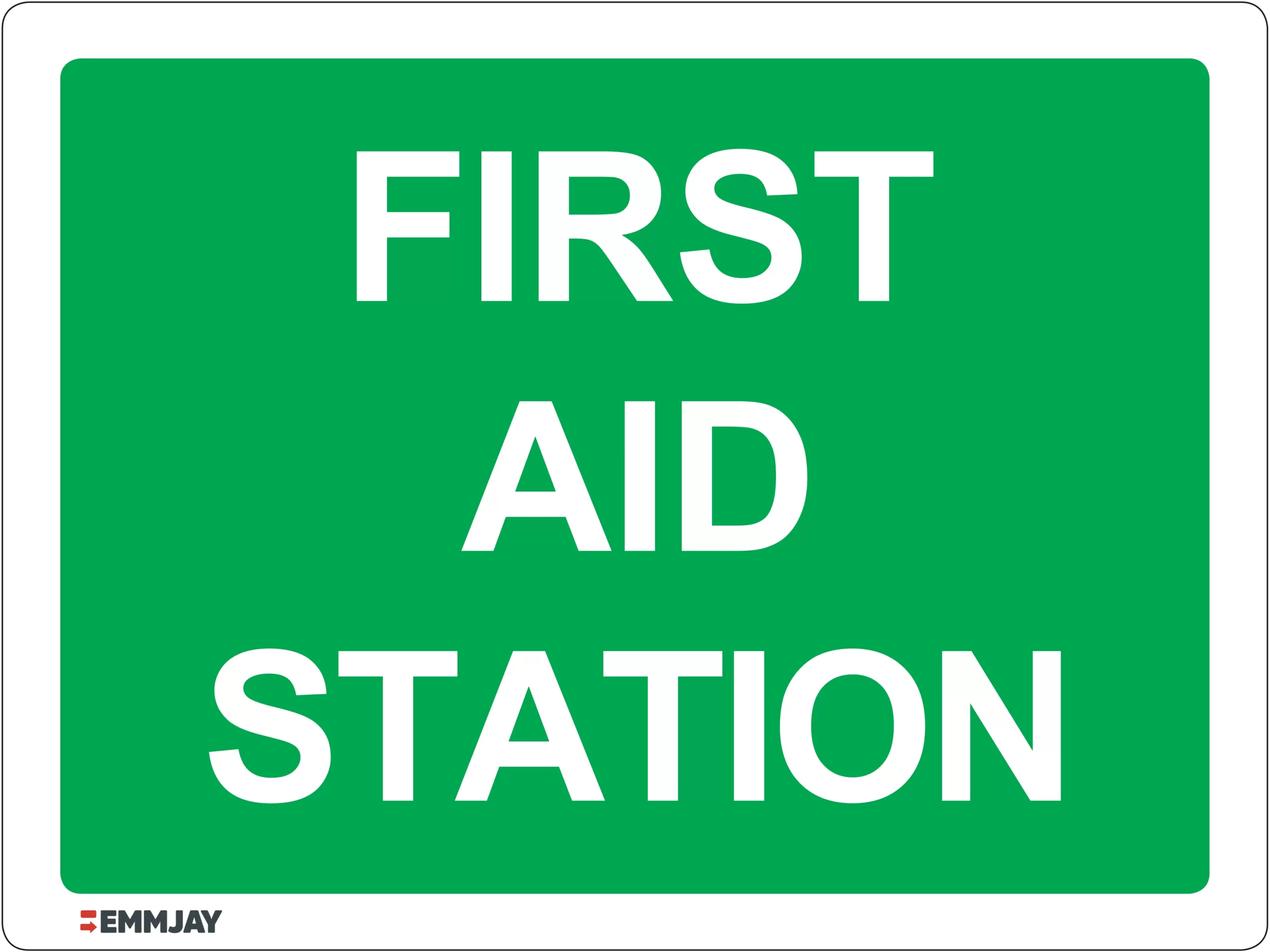 Workplace Safety Signs - Emmjay - First Aid Station Sign