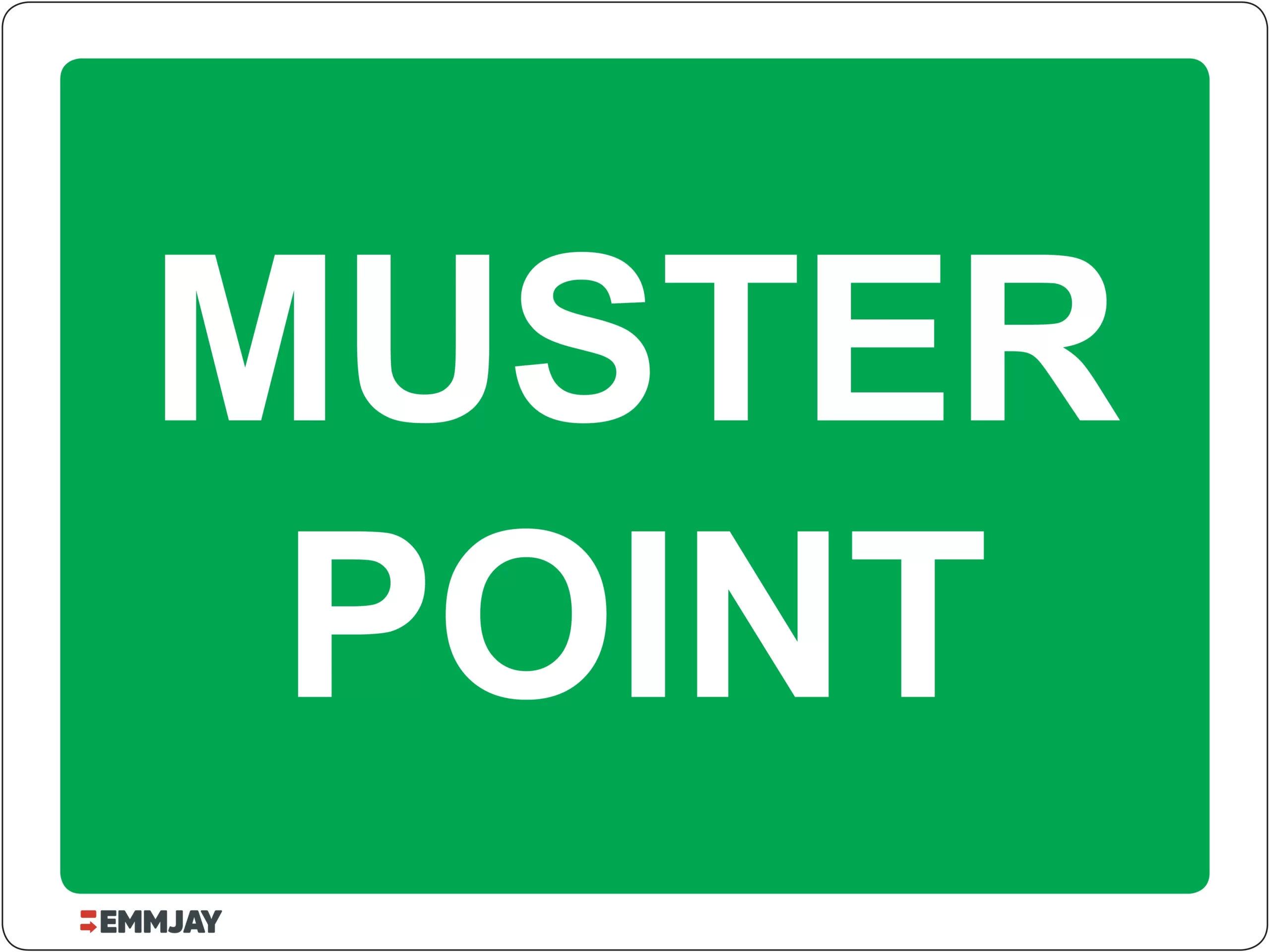 Workplace Safety Signs - Emmjay - Muster Point Sign