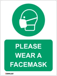EGL 0146 Information – Please Wear a Facemask Sign