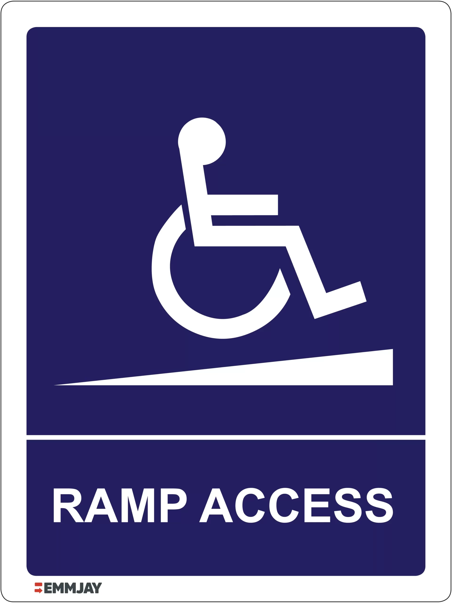 Workplace Safety Signs - Emmjay - Ramp access Sign