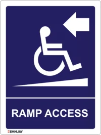 EGL 0148 Information – Ramp Access to the Left Sign