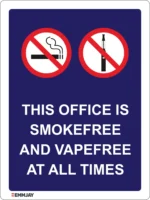 EGL 0151 Information – Smokefree and Vapefree Sign