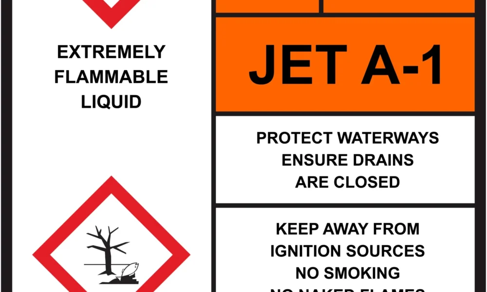 Workplace Safety Signs - Emmjay - HAZCHEM - 3Y 1223 JET A-1 Sign