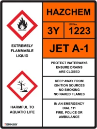 EGL 0206 HAZCHEM – 3Y 1223 JET A-1 Sign