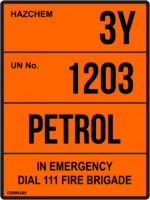 EGL 0207 HAZCHEM – 3Y UN 1203 Petrol Sign