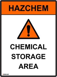EGL 0213 HAZCHEM – Chemical Storage Area Sign