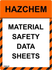 EGL 0243 HAZCHEM – MSDS Sign