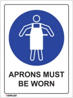 EGL 0317 Mandatory – Aprons Must Be Worn Sign