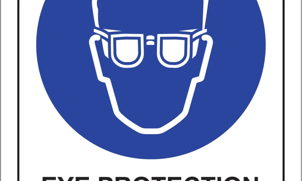 Workplace Safety Signs - Emmjay - Eye Protection Required Beyond this Point Sign