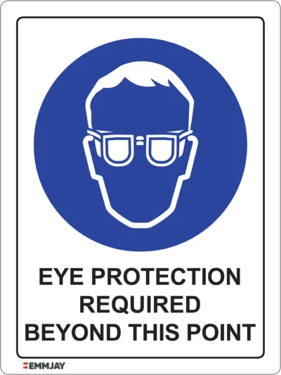 EGL 0330 Mandatory – Eye Protection Required Beyond This Point Sign