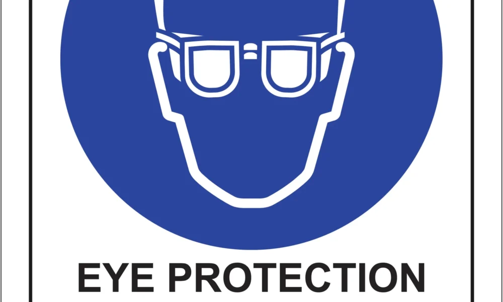 Workplace Safety Signs - Emmjay - Eye Protection Required When This Equipment is Operating Sign