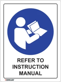 EGL 0359 Mandatory – Refer to Instruction Manual Sign