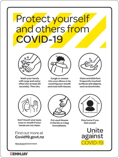 EGL 0401 COVID SIGN – Protect Yourself And Others From COVID-19 Sign
