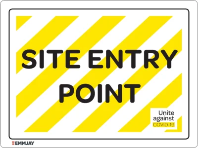 EGL 0403 COVID SIGN – Site Entry Point Sign