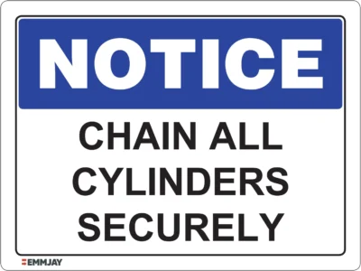 EGL 0418 NOTICE – Chain All Cylinders Securely Sign
