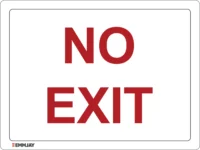 EGL 0444 Notice – No Exit Sign