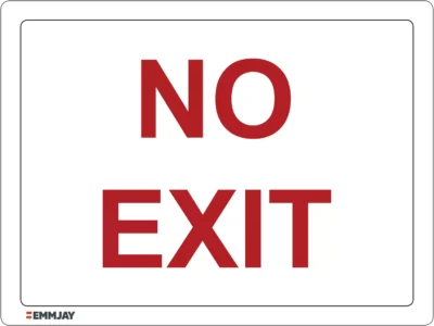 EGL 0444 Notice – No Exit Sign