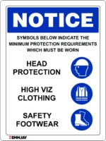 EGL 0479 NOTICE – Minimum Protection Requirements set 4 Sign