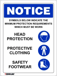 EGL 0480 NOTICE – Minimum Protection Requirements set 5 Sign