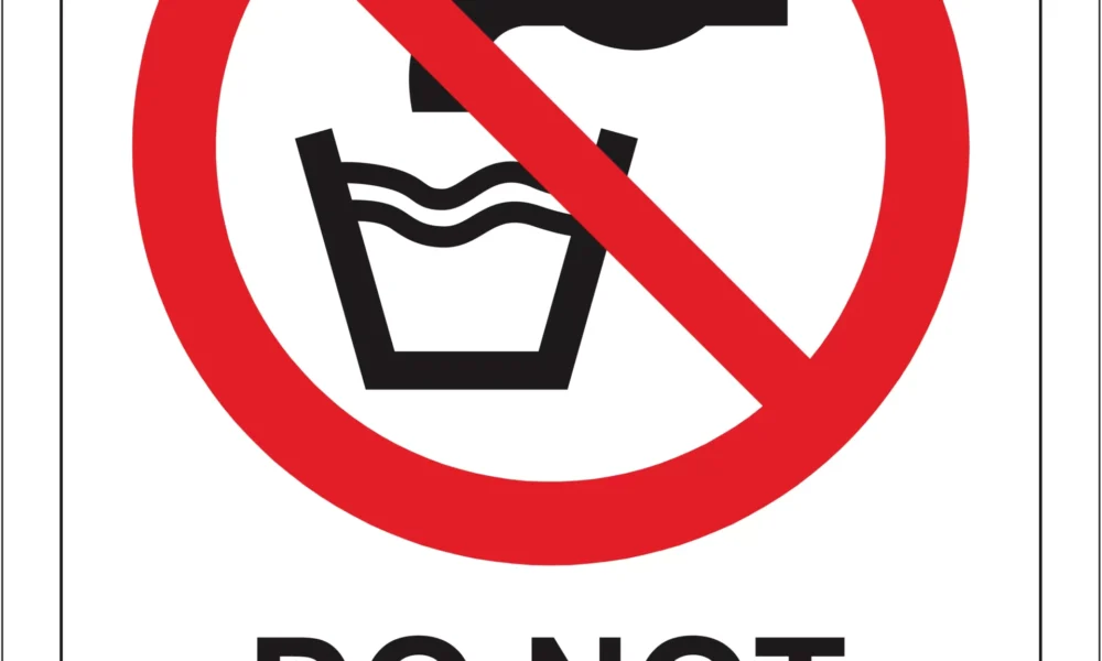 Workplace Safety Signs - Emmjay - Prohibition - Do not drink Sign