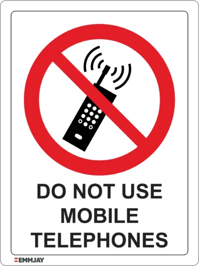 EGL 0508 PROHIBITION – Do Not Use Mobile Telephone Sign