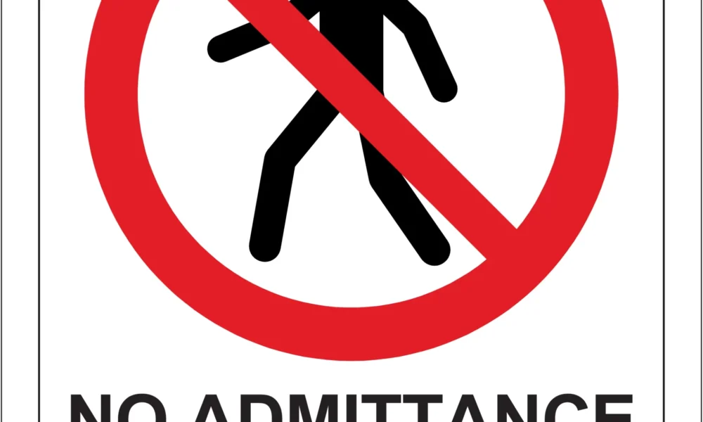 Workplace Safety Signs - Emmjay - Prohibition - No admittance asbestos fibres Sign