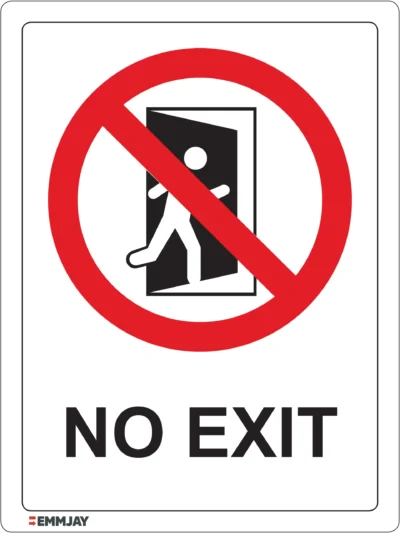 EGL 0533 PROHIBITION – No Exit Sign