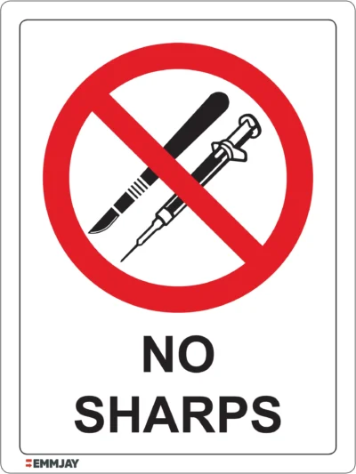 EGL 0542 PROHIBITION – No Sharps Sign