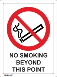 EGL 0544 PROHIBITION – No Smoking Beyond This Point Sign