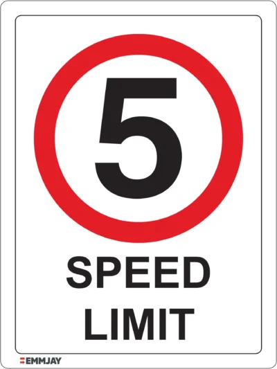EGL 0558 PROHIBITION – Speed Limit 5 KPH Sign