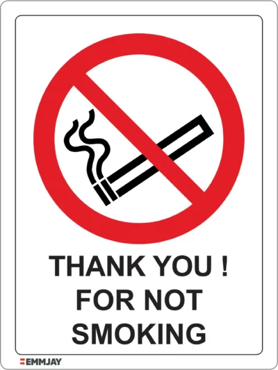 EGL 0560 PROHIBITION – Thank You! For Not Smoking Sign