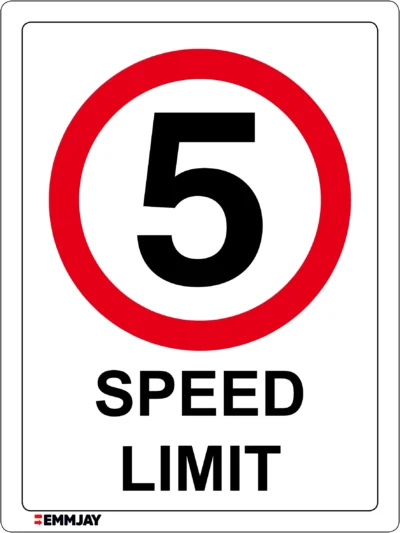 EGL 0564 Prohibition – 5KPH Speed Limit Sign