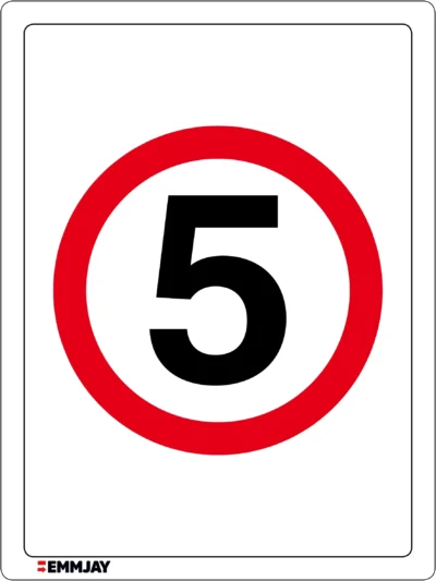 EGL 0565 Prohibition – 5KPH Speed Limit Sign Only