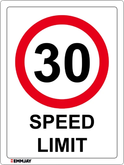 Workplace Safety Signs - Emmjay - Maximum Speed Limit Of 30 Sign