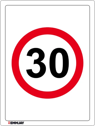 EGL 0567 Prohibition – 30KPH Speed Limit Sign Only