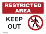 EGL 0612 Restricted Area – Keep Out – Sign