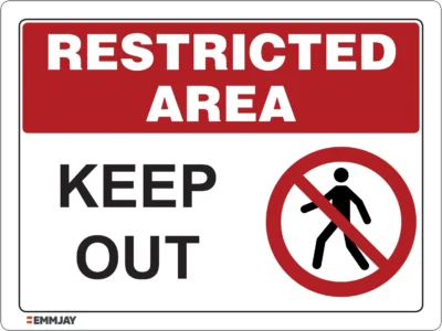 EGL 0612 Restricted Area – Keep Out – Sign