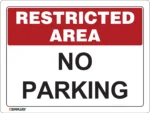 EGL 0617 Restricted Area – No Parking Sign